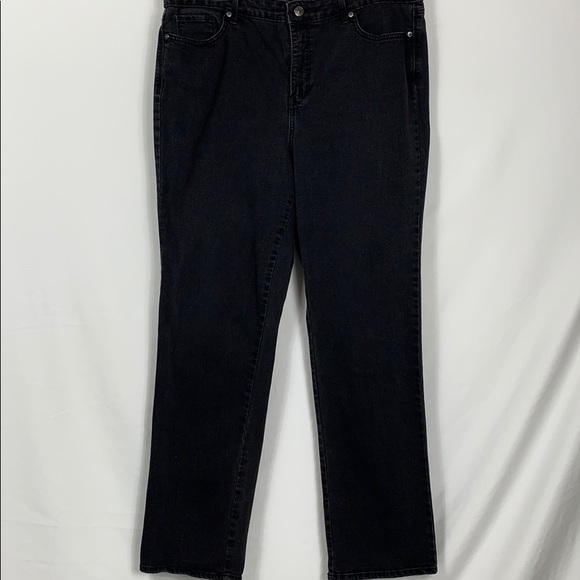 gloria vanderbilt all around slimming effect black pants